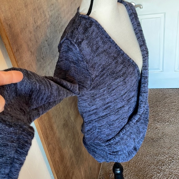 Free People Faux Wrap Sweater 💙 - Picture 5 of 9